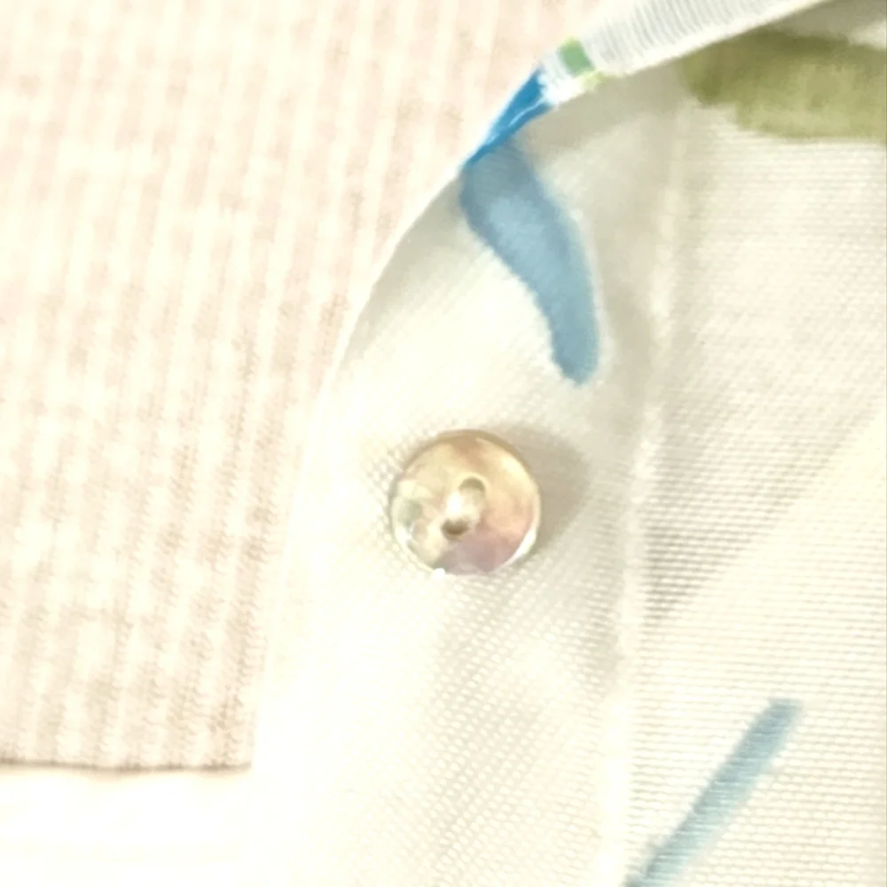 Notations Blouse Y2K Sheer Floral Button Down Blouse White Size XL - Picture 6 of 16